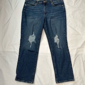 Universal Thread Womens Size 16/27 High Rise Slim Straight Denim Blue Jeans